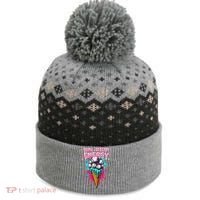 Big Drip Energy Ice Cream Baseball Funny Summer Vibes The Baniff Cuffed Pom Beanie thumb 0