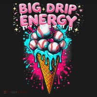 Big Drip Energy Ice Cream Baseball Funny Summer Vibes Women's Tank Top thumb 5