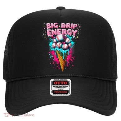 Big Drip Energy Ice Cream Baseball Funny Summer Vibes Hat