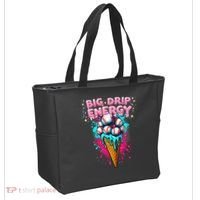 Big Drip Energy Ice Cream Baseball Funny Summer Vibes Tote Bag thumb 2