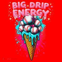 Big Drip Energy Ice Cream Baseball Funny Summer Vibes Santa Hat thumb 1
