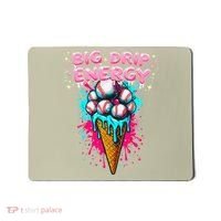 Big Drip Energy Ice Cream Baseball Funny Summer Vibes Mousepad thumb 0