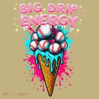 Big Drip Energy Ice Cream Baseball Funny Summer Vibes Mousepad thumb 1