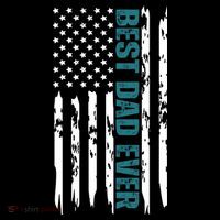 Best Dad Ever American Flag Coaster thumb 2