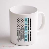 Best Dad Ever American Flag Coffee Mug thumb 1