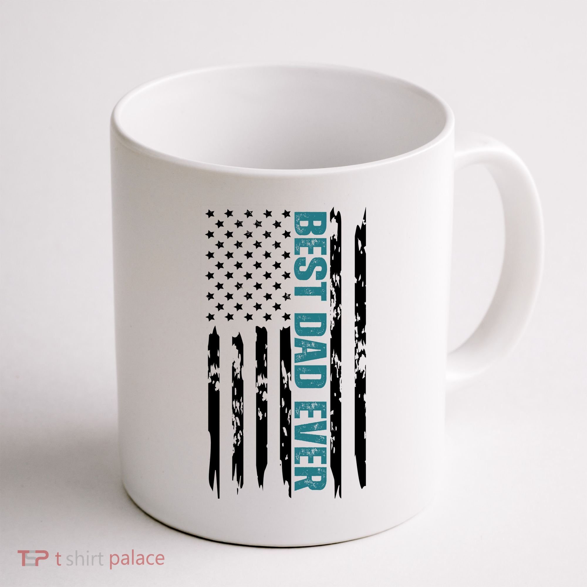 Best Dad Ever American Flag Coffee Mug