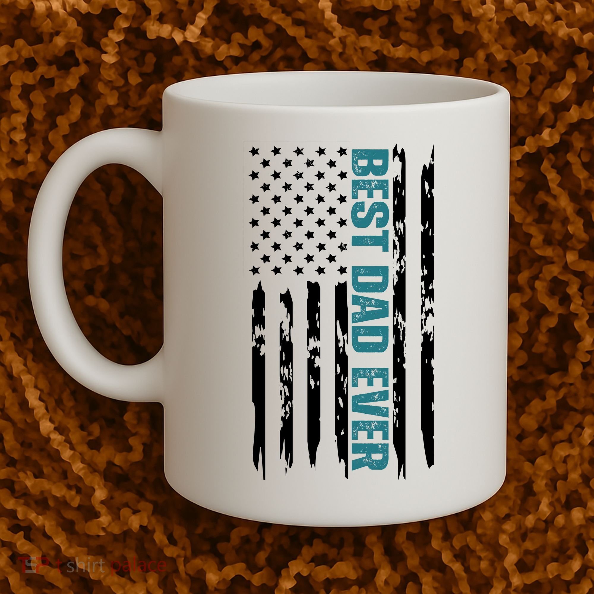 Best Dad Ever American Flag Coffee Mug