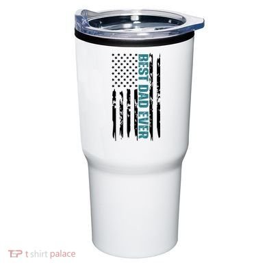 Best Dad Ever American Flag Tumbler