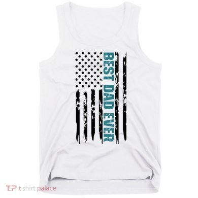 Best Dad Ever American Flag Tank Top
