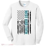 Best Dad Ever American Flag Kids Long Sleeve Shirt thumb 0