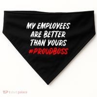 Boss Day Employee Appreciation Office Gift USA-Made Doggie Bandana thumb 0