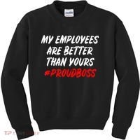 Boss Day Employee Appreciation Office Gift Kids Sweatshirt thumb 0