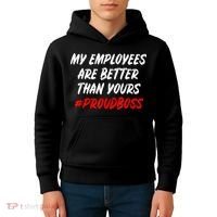 Boss Day Employee Appreciation Office Gift Kids Hoodie thumb 4