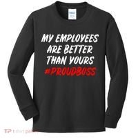 Boss Day Employee Appreciation Office Gift Kids Long Sleeve Shirt thumb 0