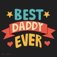 Best Daddy Ever Cute Fathers Day Gift Golf Towel thumb 3