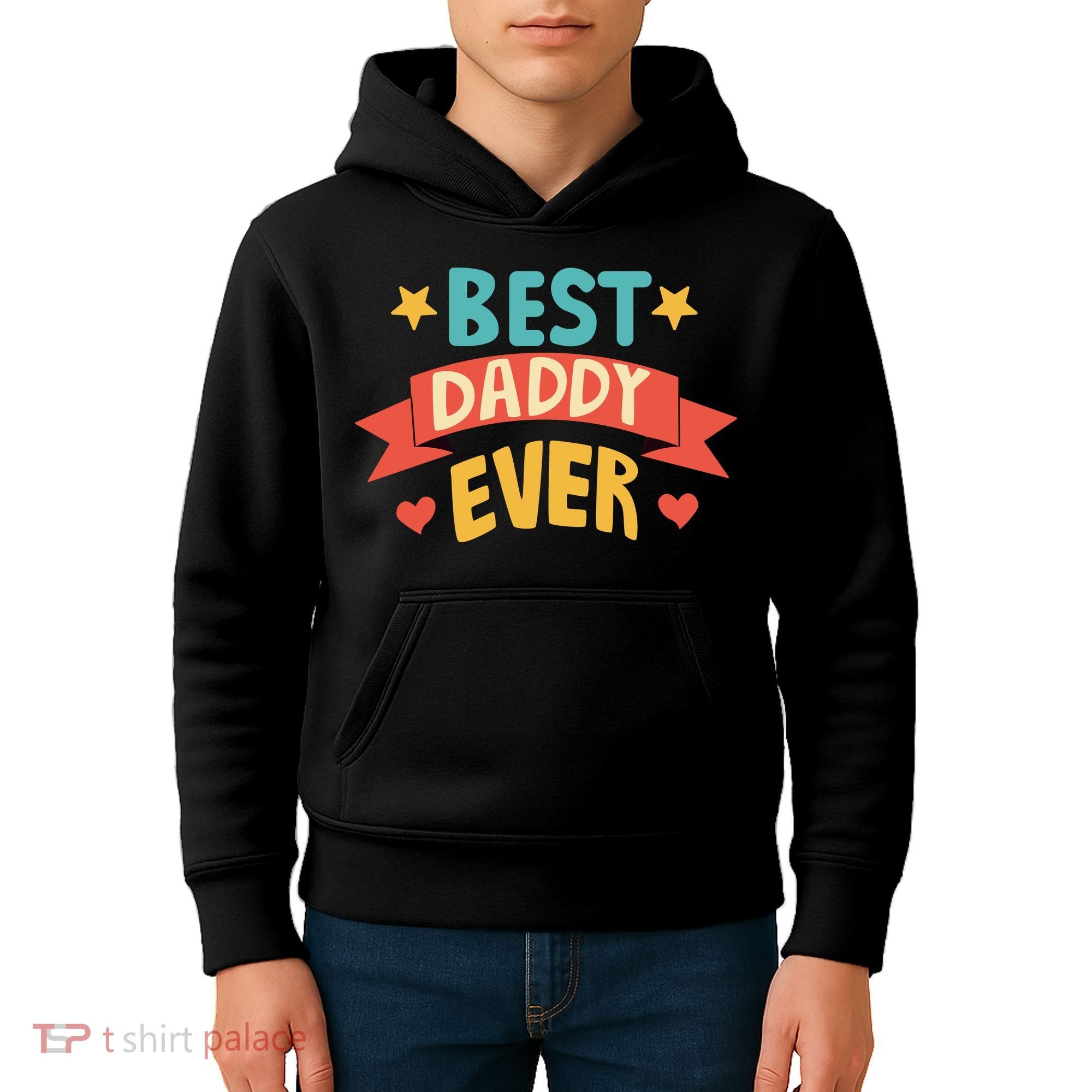 Best Daddy Ever Cute Fathers Day Gift Kids Hoodie