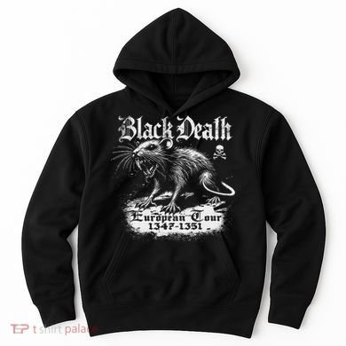 Black Death European Plague Rat Medieval History Hoodie