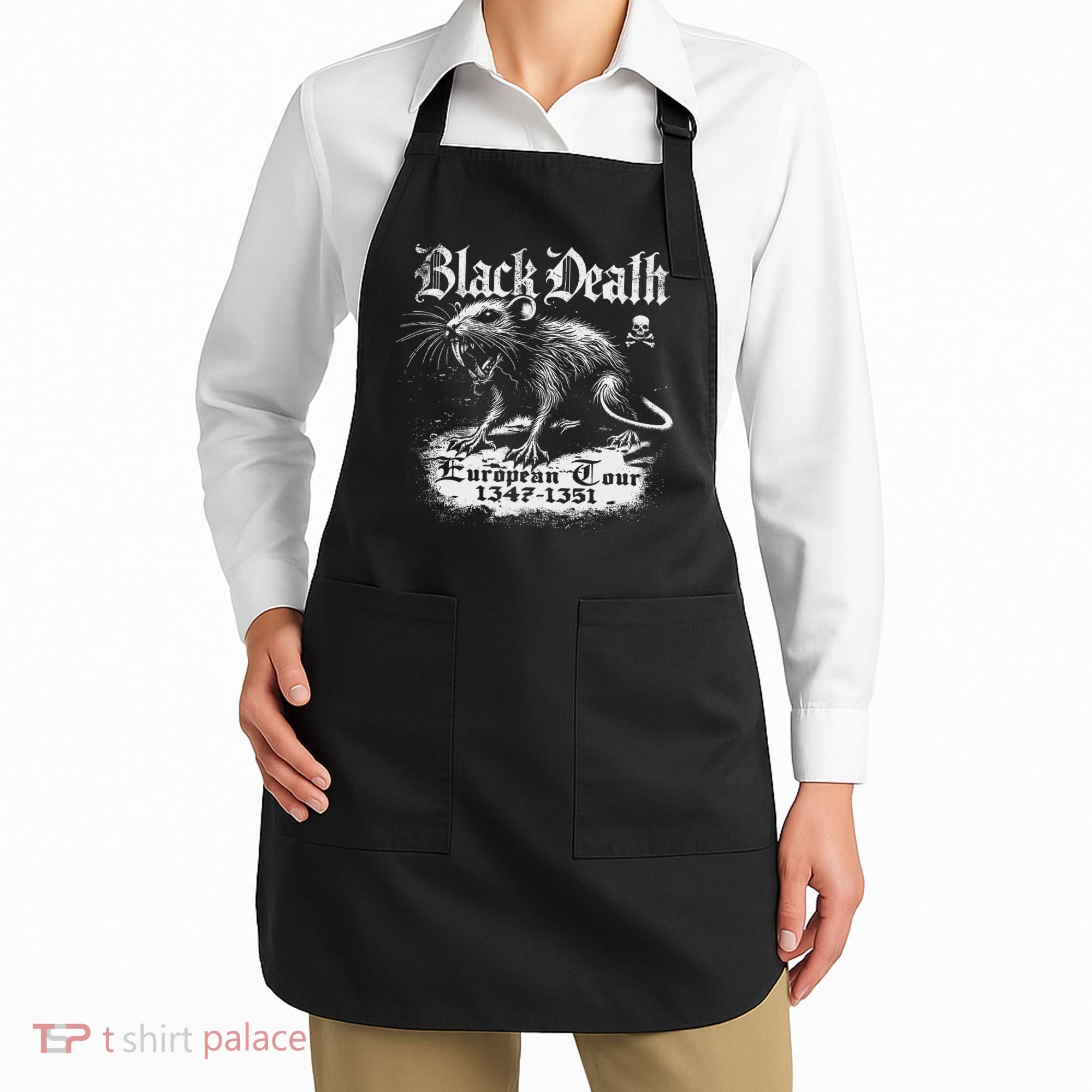 Black Death European Plague Rat Medieval History Apron