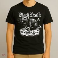 Black Death European Plague Rat Medieval History T-Shirt thumb 3