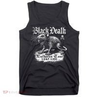 Black Death European Plague Rat Medieval History Tank Top thumb 0