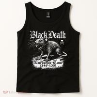 Black Death European Plague Rat Medieval History Tank Top thumb 2