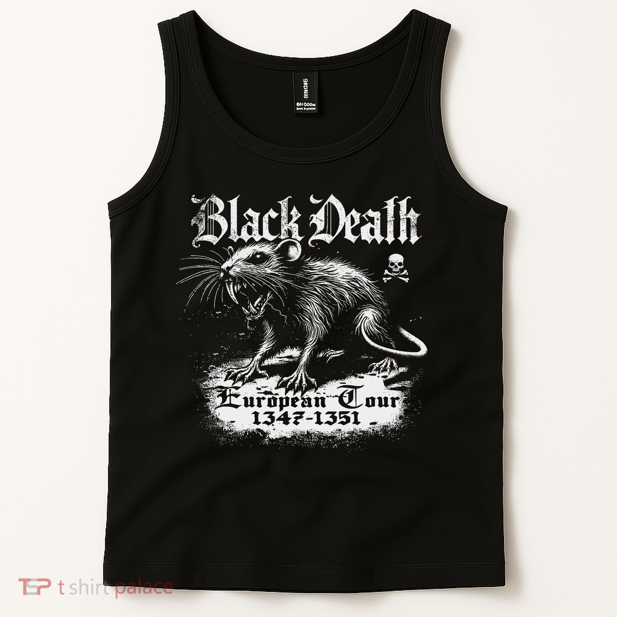 Black Death European Plague Rat Medieval History Tank Top