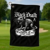 Black Death European Plague Rat Medieval History Golf Towel thumb 1