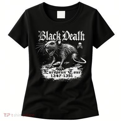 Black Death European Plague Rat Medieval History Women's T-Shirt