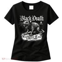 Black Death European Plague Rat Medieval History Women's T-Shirt thumb 0