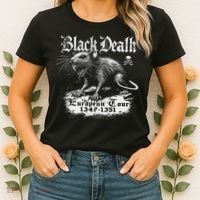 Black Death European Plague Rat Medieval History Women's T-Shirt thumb 2
