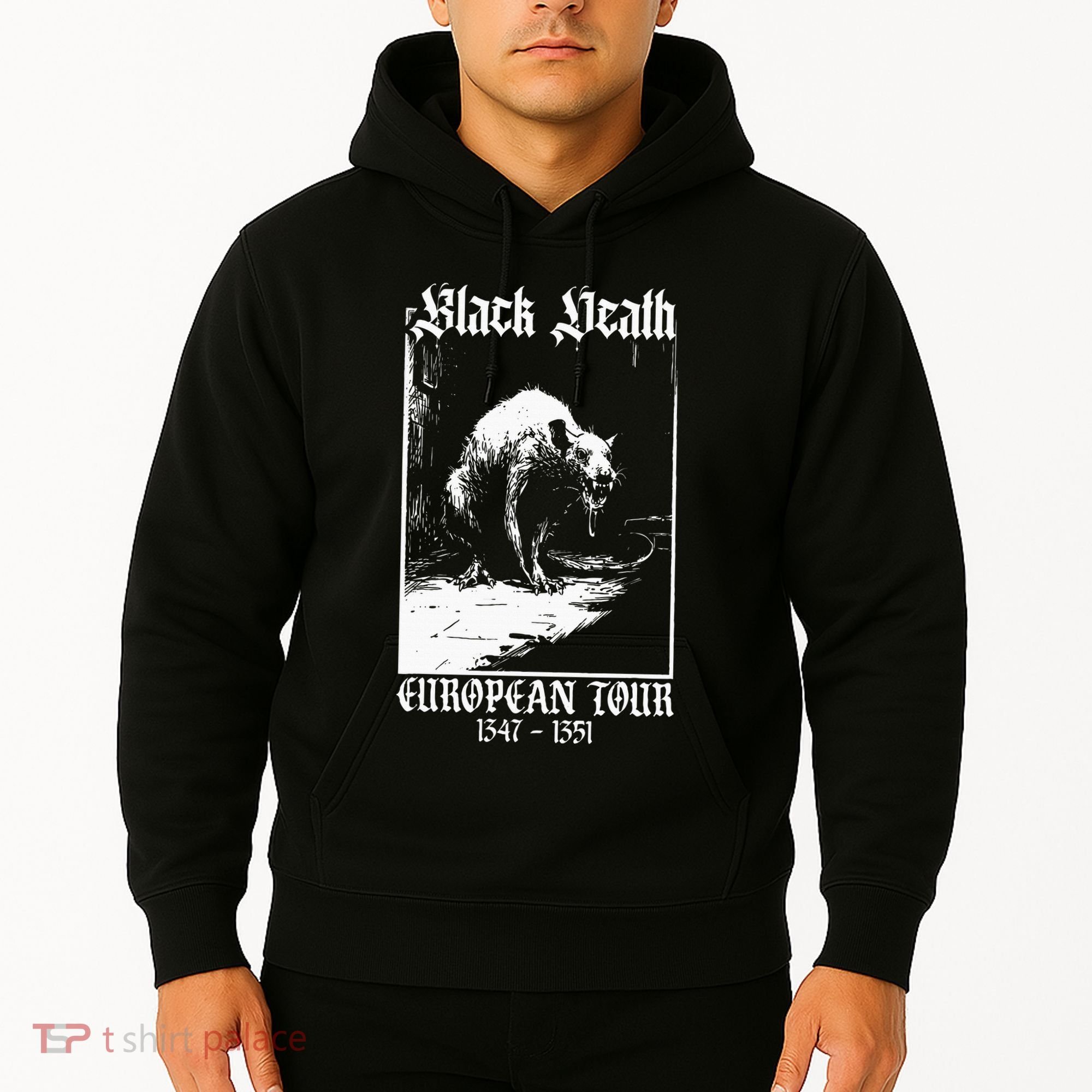 Black Death European Plague Rat Medieval Hoodie