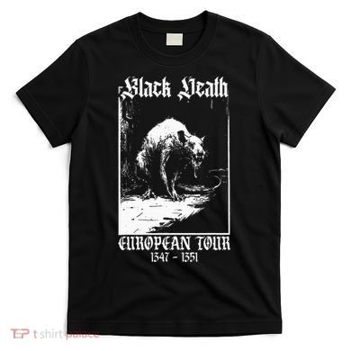 Black Death European Plague Rat Medieval T-Shirt