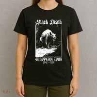 Black Death European Plague Rat Medieval T-Shirt thumb 4