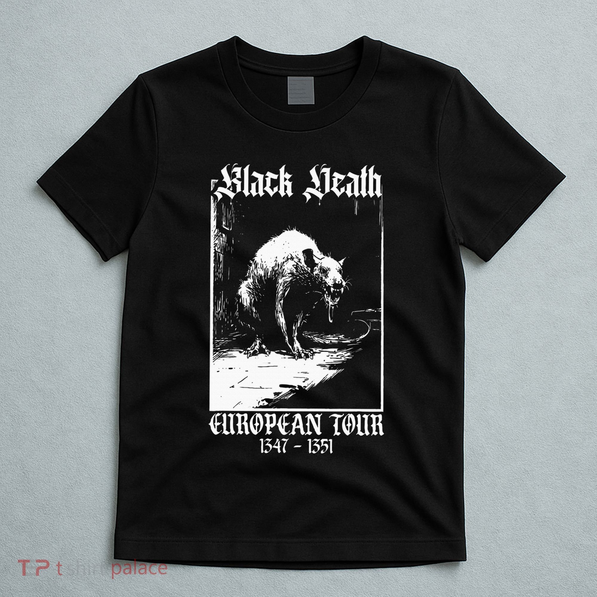 Black Death European Plague Rat Medieval T-Shirt