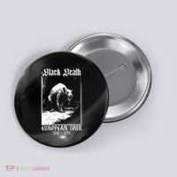 Black Death European Plague Rat Medieval Button thumb 0