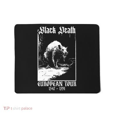 Black Death European Plague Rat Medieval Mousepad