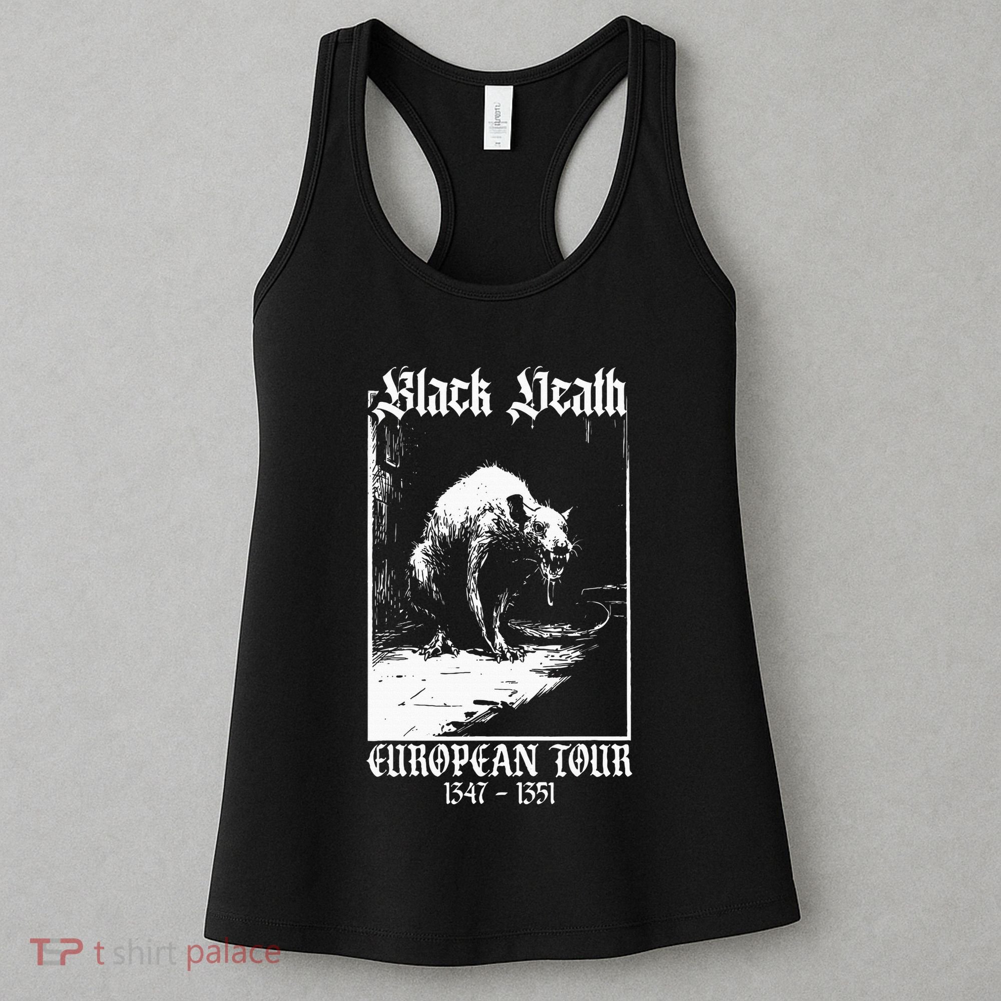 Black Death European Plague Rat Medieval Women's Tank Top