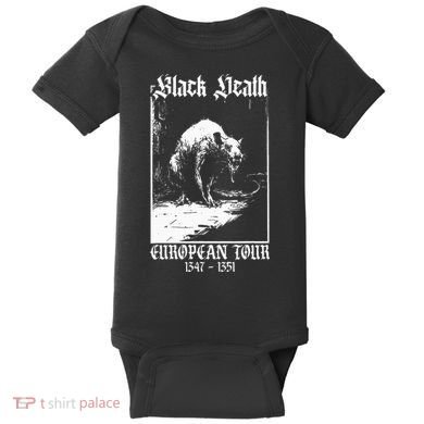 Black Death European Plague Rat Medieval Baby Bodysuit