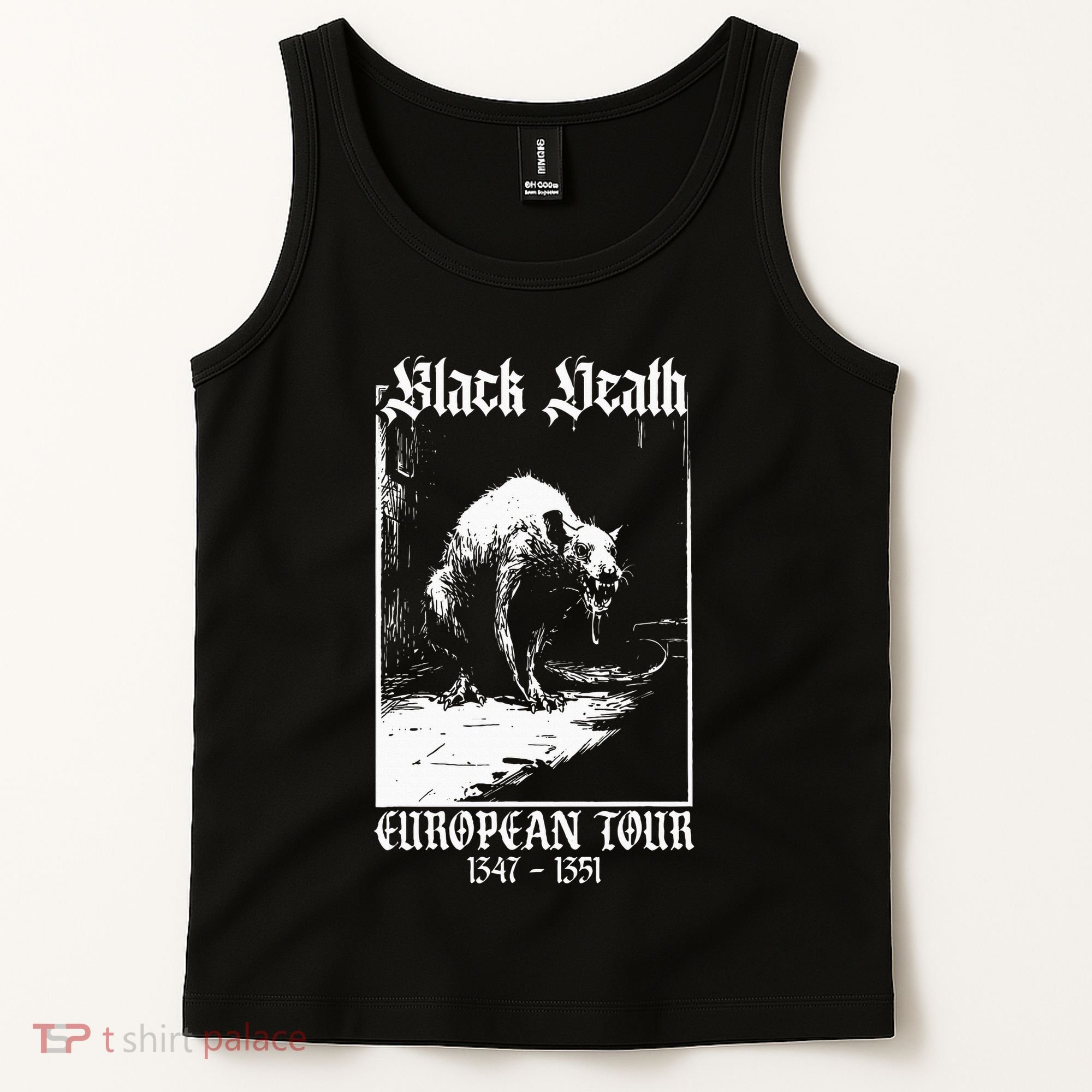 Black Death European Plague Rat Medieval Tank Top
