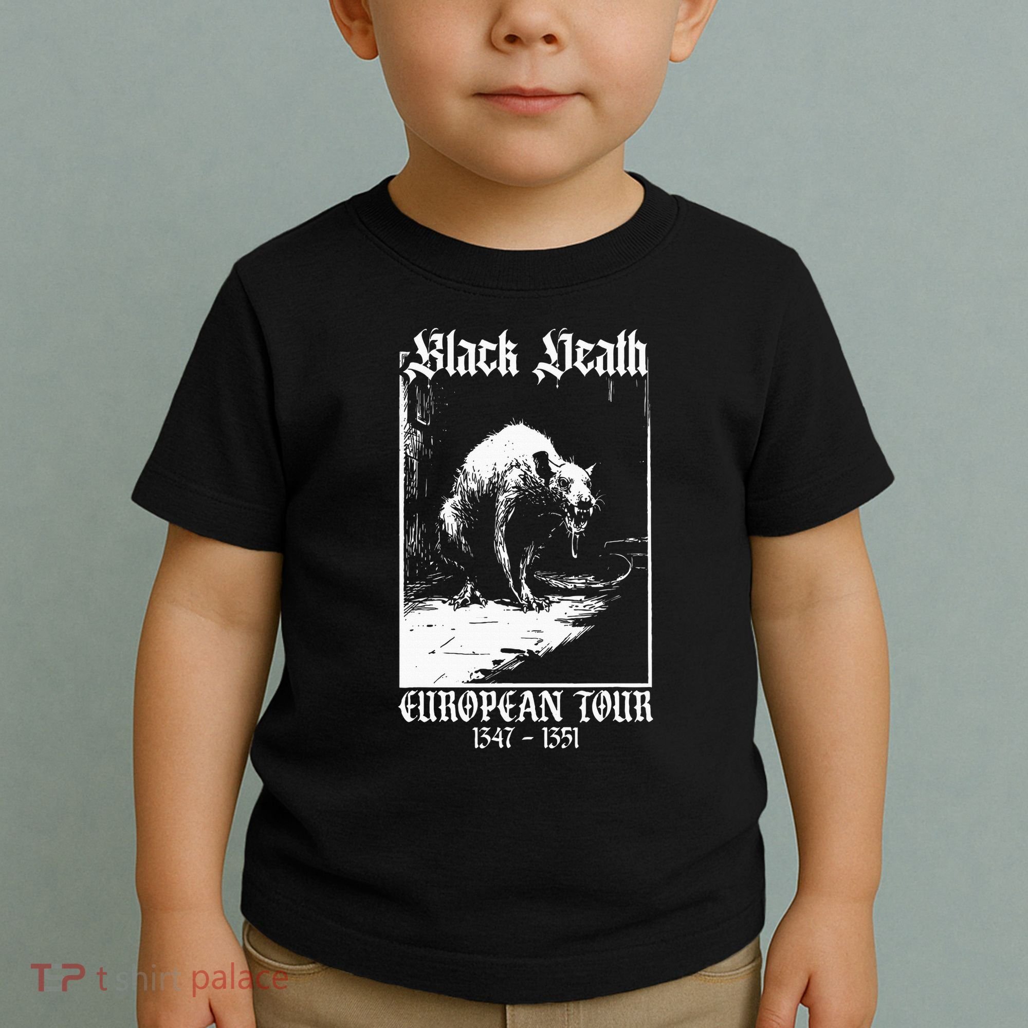 Black Death European Plague Rat Medieval Toddler T-Shirt