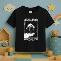 Black Death European Plague Rat Medieval Toddler T-Shirt thumb 3