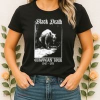 Black Death European Plague Rat Medieval Women's T-Shirt thumb 2