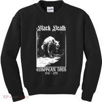 Black Death European Plague Rat Medieval Kids Sweatshirt thumb 0