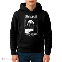 Black Death European Plague Rat Medieval Kids Hoodie thumb 4