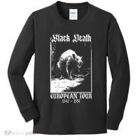 Black Death European Plague Rat Medieval Kids Long Sleeve Shirt thumb 0