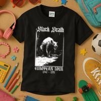 Black Death European Plague Rat Medieval Kids T-Shirt thumb 3
