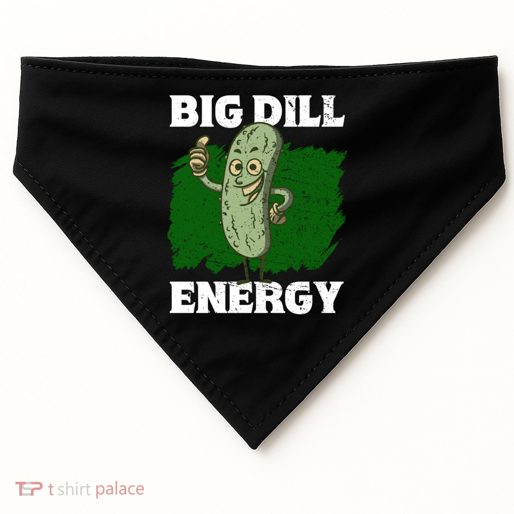 Big Dill Energy Lover Pickles Cute Gift USA-Made Doggie Bandana