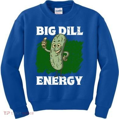 Big Dill Energy Lover Pickles Cute Gift Kids Sweatshirt