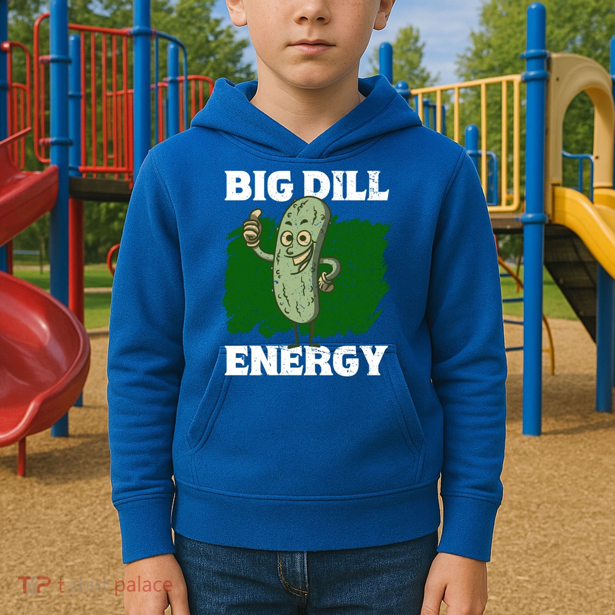 Big Dill Energy Lover Pickles Cute Gift Kids Hoodie