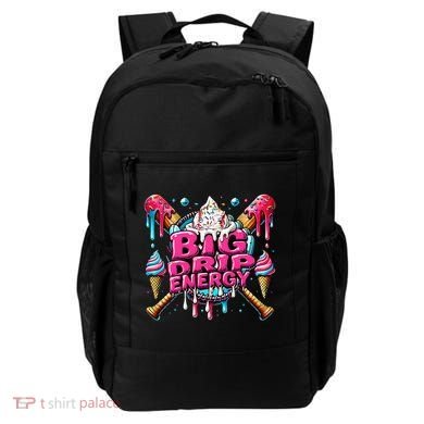 Big Drip Energy Baseball Drip Ice Cream Sprinkles Backpack